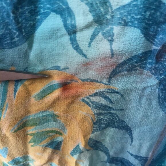 Indie Ella Silk Robe One Size Blue Green Boho Floral Beaded Sequined Kimono - Picture 13 of 16